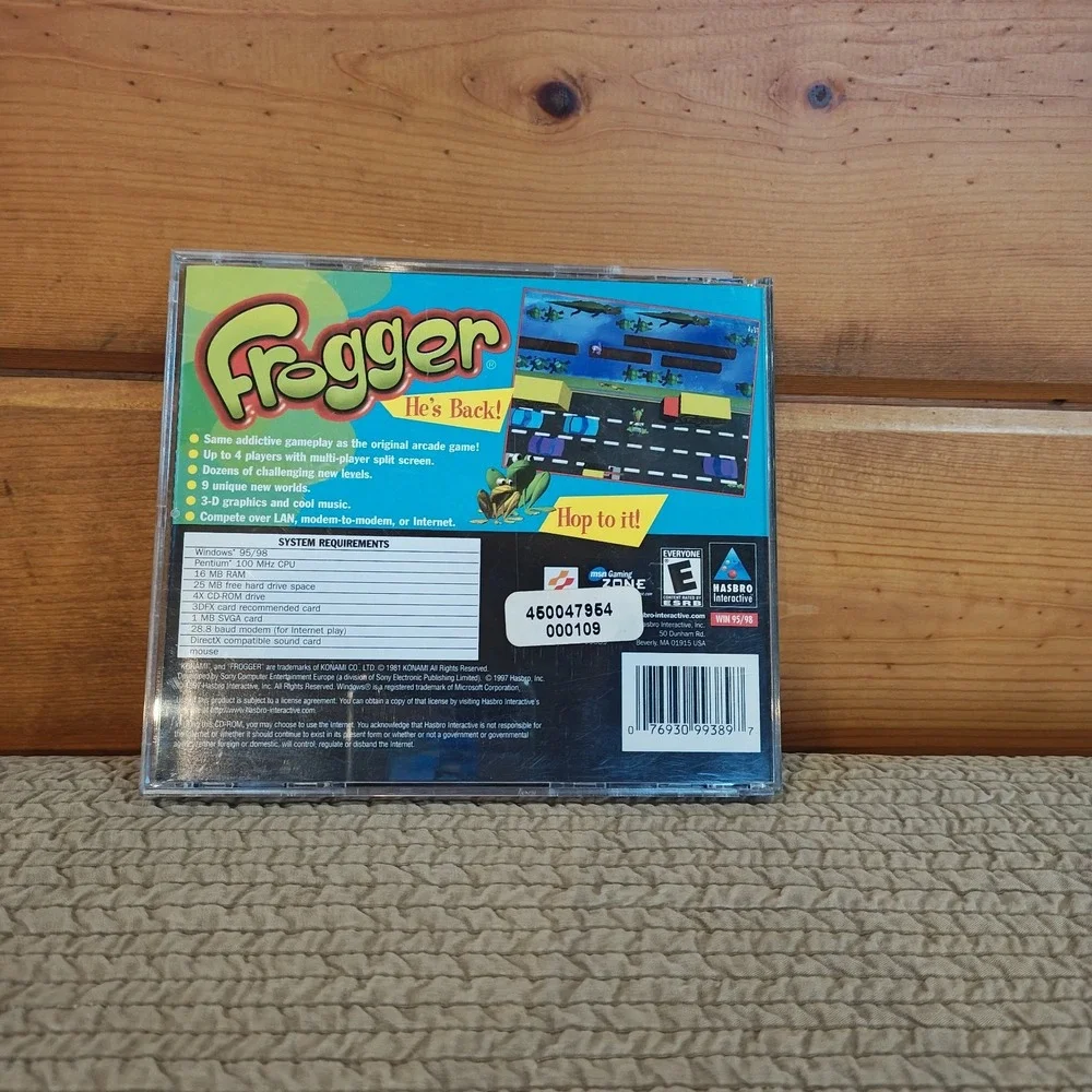 Frogger Jewel‎ Case (PC, 2001) [Case Damaged] Unscratched